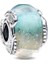 Murano Camı ve Tüy Charm Renkli S925 Gümüş 1
