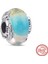 Murano Camı ve Tüy Charm Renkli S925 Gümüş 2