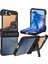 Samsung Galaxy Z Flip7 Fe 5g / Flip6 5g Kickstand Kılıf Litchi Doku Pu + Pc Telefon Arka Kapağı (Yurt Dışından) 1