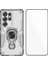 Samsung Galaxy S24 Ultra Telefon Kılıfı Pc Tpu Arka Kapak Temperli Camlı Destek Standı (Yurt Dışından) 1