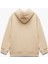 Şardonlu Uzun Kollu Pamuklu Baskılı Oversize Kapşonlu Sweatshirt 2