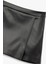 Slim Fit Suni Deri Mini Şort Etek 3