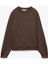 Modal Kumaş Rahat Kalıp Uzun Kollu Bisiklet Yaka Sweatshirt 1