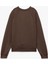 Modal Kumaş Rahat Kalıp Uzun Kollu Bisiklet Yaka Sweatshirt 2