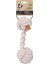 Coto Beyaz Duo Ball Örgü Köpek Oyuncağı 28 cm 1