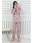 Lavanta Renkli Kalp Desenli Kız Çocuk Pijama Takımı 3