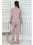 Lavanta Renkli Kalp Desenli Kız Çocuk Pijama Takımı 5