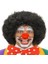 Siyah Renk Kıvırcık Afro Bonus Peruk Saç ve Kırmızı Sünger B Seti 1