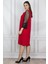 Kadın Kırmızı Dantel Detaylı Elbise 65N20604 3