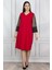Kadın Kırmızı Dantel Detaylı Elbise 65N20604 4
