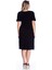 Kadın Siyah Viskon Çizgi Detaylı Elbise 65N24230 2