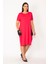 Kadın Fuşya Cebi Payet Detaylı Viskon Elbise 65N28966 3