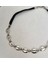 Kadın Choker Kolye – Süet Kordon, Rodyum Kaplama Metal ,33+8 cm Ayarlanabilir 3