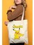 Pikachu %100 Pamuk Bez Omuz Çantası 1