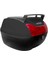 XT60-B 40 Litre Motosiklet Arka Çanta Siyah Su Geçirmez ABS Top Case Bagaj Üniversal 2