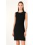 Rtd&vld Kadın VITA-194 Bisiklet Yaka Ajurlu Triko Elbise Siyah 1