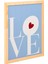 Deco Bold Hearts Duvar Panosu - Mavi - 30X40 cm 2
