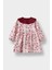 Kız Bebek Bebe Yaka Çiçekli Uzun Kollu Twill Elbise D3073A525AU 3