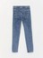 Lcw Kids Mavi Skinny Fit Kız Çocuk Jean Pantolon 5