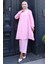 Önü Fırfırlı Tunik Pntolon Ikili Takım 2128-04 Pembe 3