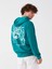 Lcw Casual Yeşil Uzun Kollu Baskılı Erkek Hoodie 1