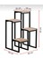 4 Katlı Metal Gövdeli Ahşap Raflı Saksılık | Modern Bitki ve Çiçek Standı 8