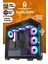 Qlite 3050 Amd R5 5500 Cpu 16GB Ddr4 Ram 512GB M.2 SSD RTX3050 7x Argb Fan Siyah Gaming Pc 1