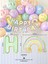 Gökkuşağı Happy Birthday Yazısı Kelebek Tema Mini Parti Seti Doğum Günü Balon Zinciri Kelebek Doğum Günü Süsü 4