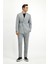 Slim Fit Dar Kesim Kruvaze Takım Elbise 4