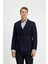 Slim Fit Dar Kesim Kruvaze Takım Elbise 3
