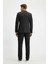 Slim Fit Dar Kesim Kruvaze Takım Elbise 5