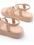 Bayan Sandalet 24413-841 Nut Dolgu Topuk Kadın Sandalet 4