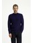 Yarım Balıkçı Yaka Slim Fit Dar Kesim Desenli Pamuklu Triko Kazak 4