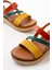 Bayan Sandalet 730-152 Multi Ortopedik Hakiki Deri Dolgu Kadın Sandalet 5