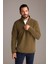 Yarım Fermuarlı Nakışlı Polar Sweatshirt 1