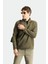 Yarım Fermuarlı Nakışlı Polar Sweatshirt 2