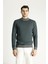 Yarım Balıkçı Yaka Slim Fit Dar Kesim Desenli Triko Kazak 3