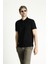 Slim Fit Dar Kesim Nakışlı Pamuk Polo Yaka Tişört 3