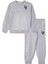 Baskılı Nakışlı Gri Melanj Renk Erkek Çocuk Eşofman Takımı 2
