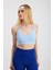 Sırt Çapraz Askılı Crop Bluz - S504567 3