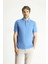 Polo Yaka Regular Fit Nakışlı Pamuk Tişört 3
