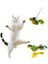 Esnek Yapılı Kuş Sesi Çıkartan Oyuncak Kuş Kedi Oyuncağı 13X5 5
