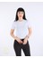 Kısa Kollu Basic Crop Tişört Beyaz 4