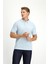 Polo Yaka Slim Fit Dar Kesim Nakışlı Pamuk Tişört 1