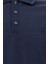 Slim Fit Dar Kesim Nakışlı Merserize Pamuk Polo Yaka Tişört 3