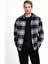 Uzun Kol Oversize Ekose Shacket Oduncu Pamuklu Gömlek / Mont 2