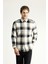 Uzun Kol Slim Fit Dar Kesim Oduncu Ekose Pamuk Gömlek 3