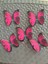 7x5 cm 5 Li Pembe Kelebek Arma Dikiş Aplike 1