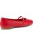 Kadın Babet 70P5 Frau Leather Ballet Flats With Strap 3