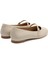 Kadın Babet 70P5 Frau Leather Ballet Flats With Strap 4